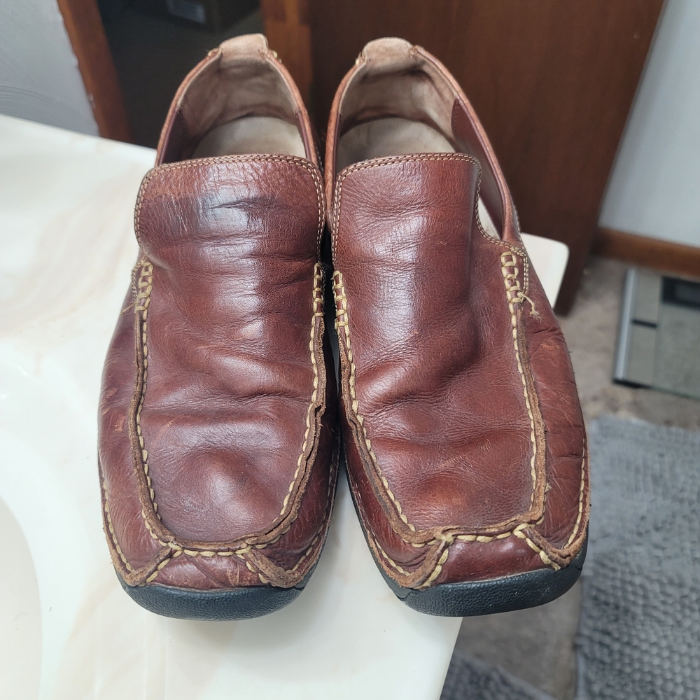 Cole Haan Nike Air Brown Leather Slip-On Loafers for Men.  11M